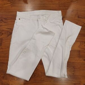 Sz 27 White Hudson "Gia" Mid-rise Skinny Jeans Made in USA